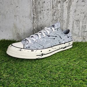 Converse Chuck 70 Archive Paint Splatter Men's Shoes Size 11.5 Gray Canvas